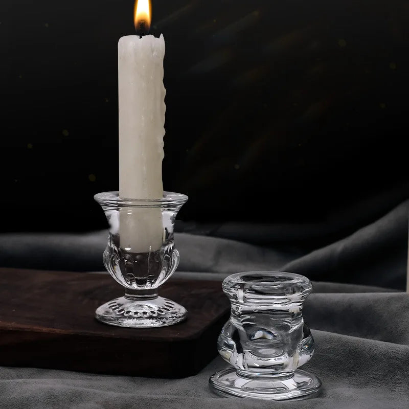 bougeoir en verre créatif pour décoration intérieure et bar - vue 4 sur 8