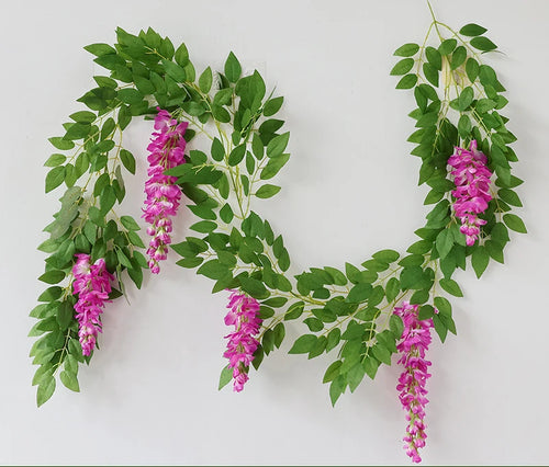 guirlande de fleurs artificielles pour décoration de mariage - vue 10 sur 10