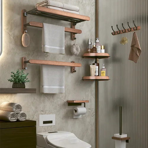 ensemble de quincaillerie en bois pour salle de bain - vue 3 sur 18