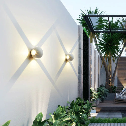 applique murale led étoile et croix moderne étanche pour extérieur - vue 4 sur 6