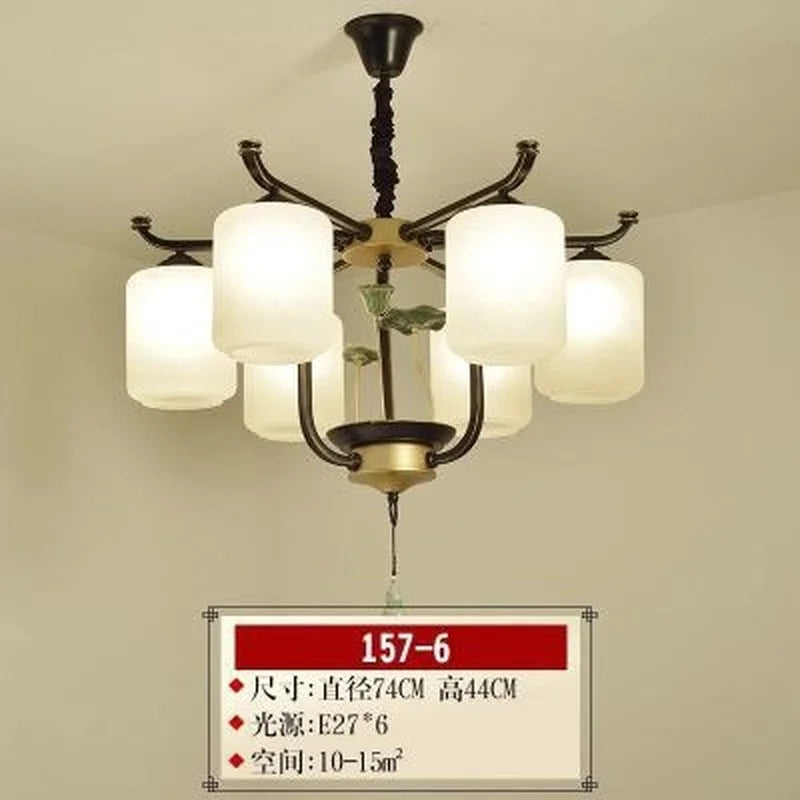 lustre rétro chinois pour un éclairage élégant et chaleureux - vue 21 sur 21