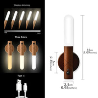 lampe led usb rechargeable bois sans fil