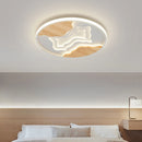 lustre nordique led ultra-mince au grain moderne atmosphérique