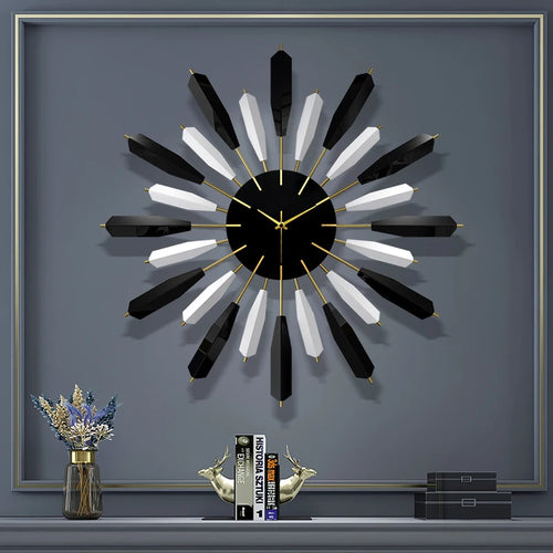 horloge murale de luxe nordique décorative et silencieuse - vue 7 sur 7