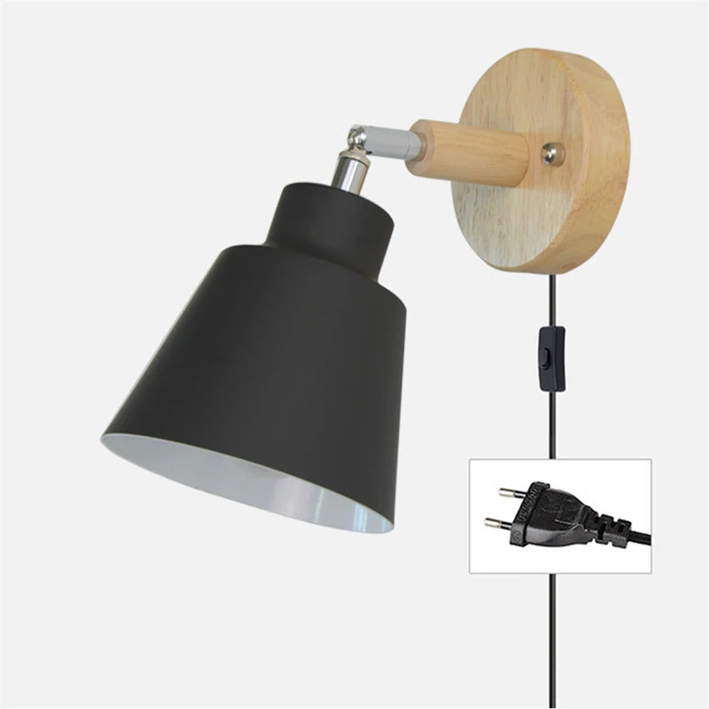applique nordique rotative avec interrupteur prise ue/us macaron - vue 3 sur 23
