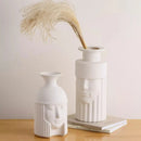 vase en céramique grecque tête humaine pour décoration intérieure