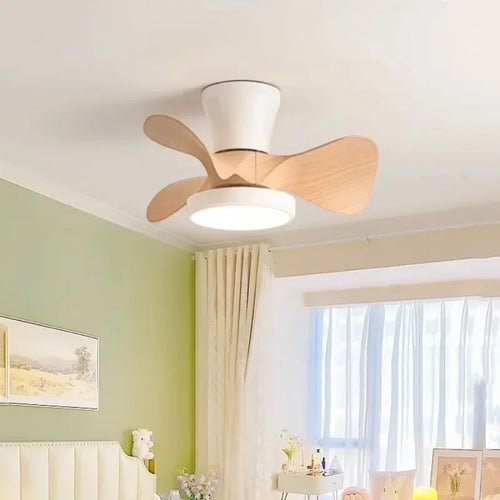 ventilateur de plafond moderne silencieux avec lumière led et télécommande - vue 4 sur 9