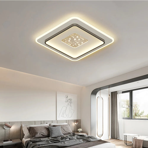 Plafond moderne à LEDs lampe pour chambre cuisine étude éclairage salon luminosité réglable Led plafonnier luminaire - vue 4 sur 16