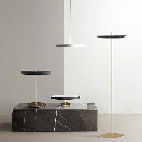 Lampadaire LED nordique variateur intérieur salon chambre étude - vue 2 sur 11