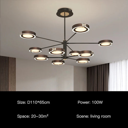 suspension led moderne au design minimaliste élégant pour intérieur - vue 11 sur 18