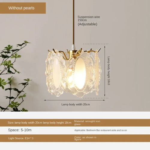 lustre léger en verre cristal pour éclairage moderne - vue 16 sur 30