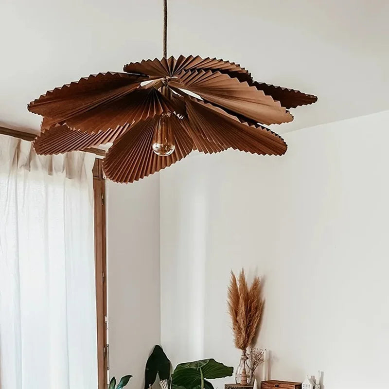 suspension wabi sabi japonaise luminaire décoratif artistique fleur - vue 5 sur 9