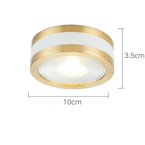 plafonnier led ultra fin en cuivre pour décoration intérieure moderne - vue 11 sur 12