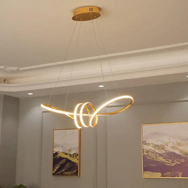 suspension moderne à led pour décoration intérieure élégante - vue 5 sur 13