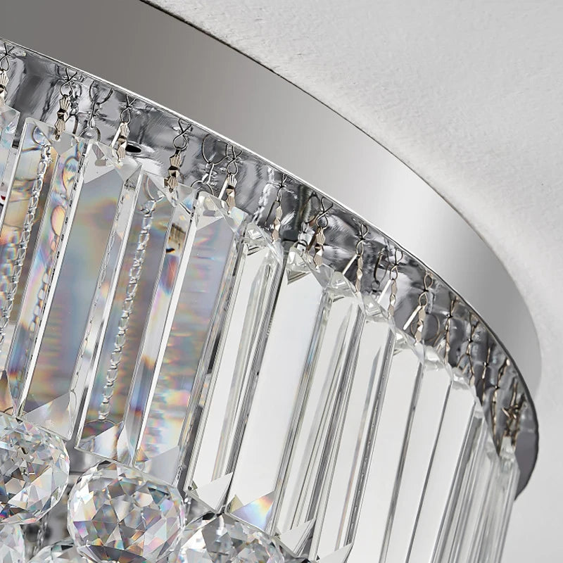 Plafonnier Led en cristal de luxe - vue 6 sur 9