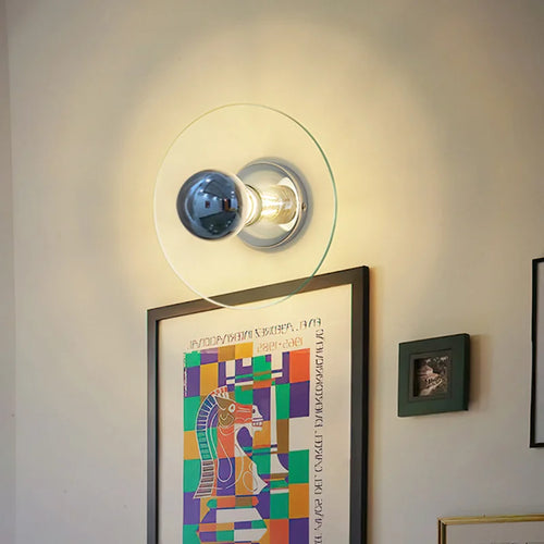 applique murale en verre moderne rétro style romantique avec éclairage led - vue 4 sur 8