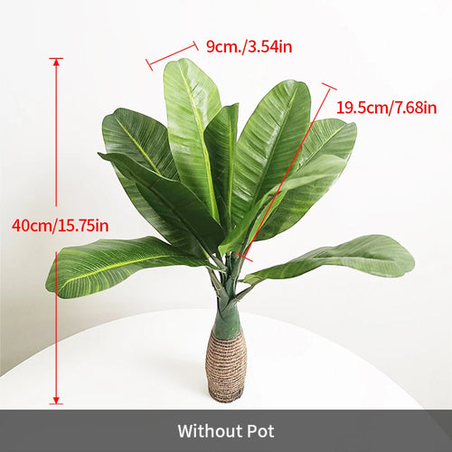 palmier tropical artificiel en pot pour décoration intérieure et extérieure - vue 9 sur 9