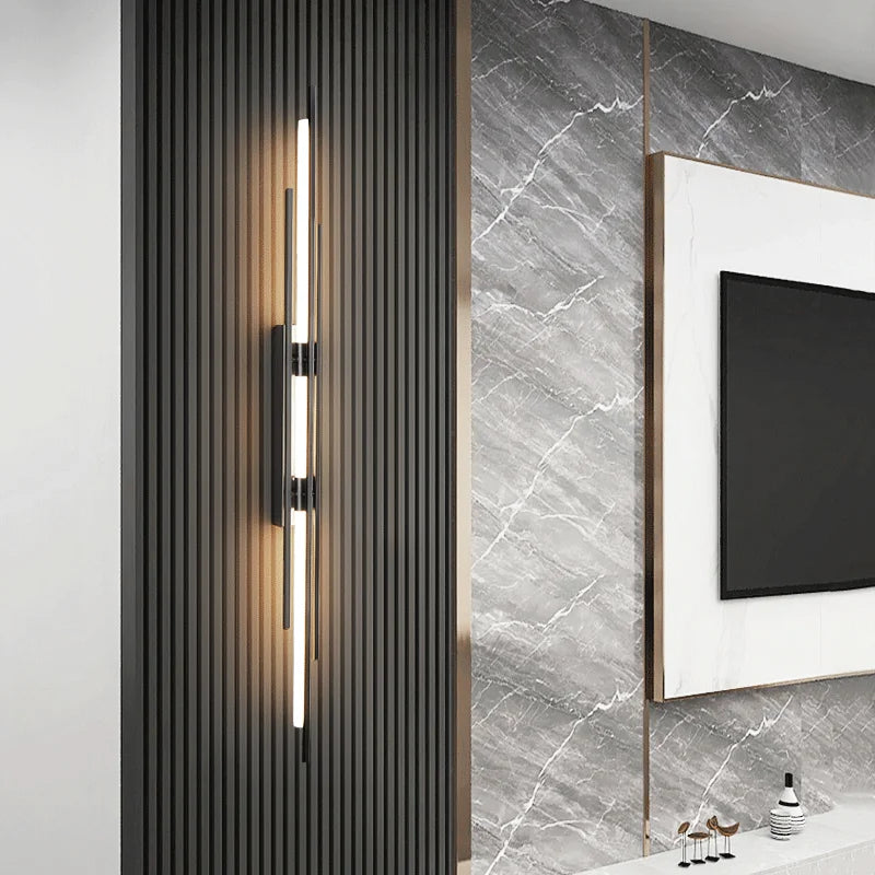 Nordique LED Ligne Applique De Luxe Art Designer Applique Escalier Allée Lumière Salon Chambre Restaurant Décor Luminaire 6pa - vue 4 sur 10