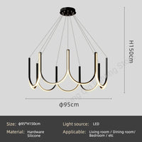 suspension led design italien pour un éclairage moderne