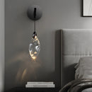 applique murale goutte d'eau design moderne en cristal