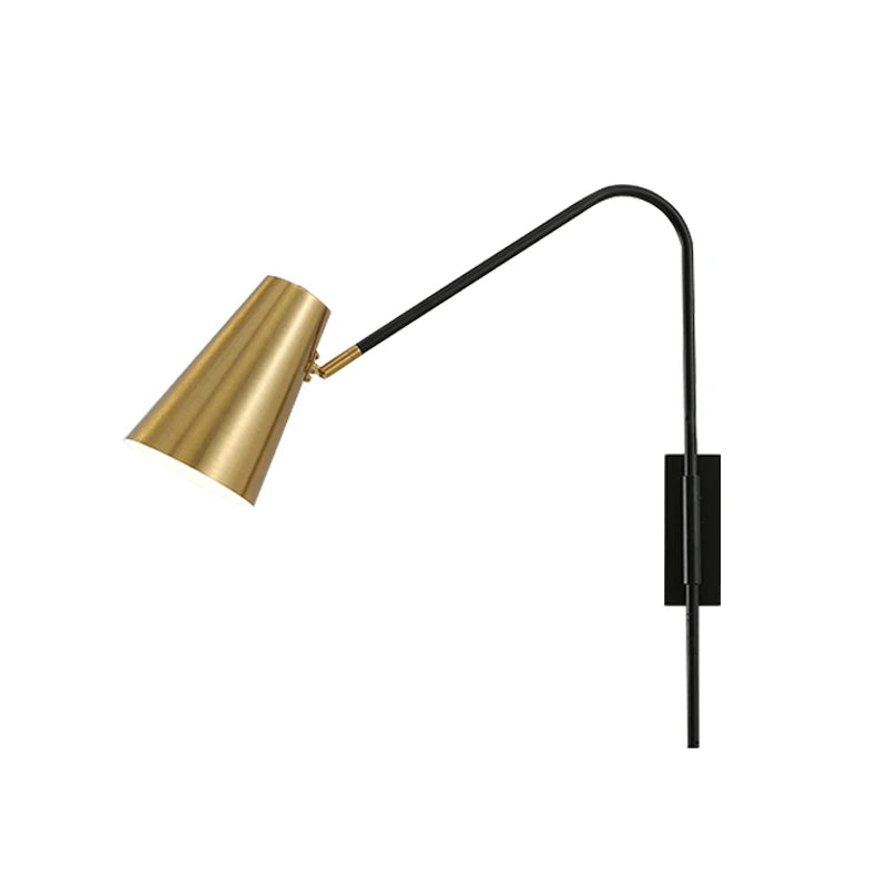 Minimally Adjustable Bedroom Bedside Wall Lamp, Long Arm Dining Room Wall Lamp, Nordic Long Pole Industrial Style Swing Arm Lamp - vue 6 sur 12