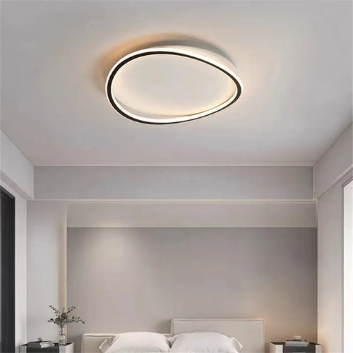 plafonnier minimaliste rond lumineux design créatif moderne - vue 5 sur 10