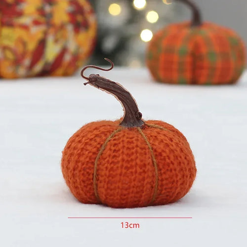 citrouilles décoratives en tissu pour halloween thanksgiving et fêtes - vue 9 sur 9