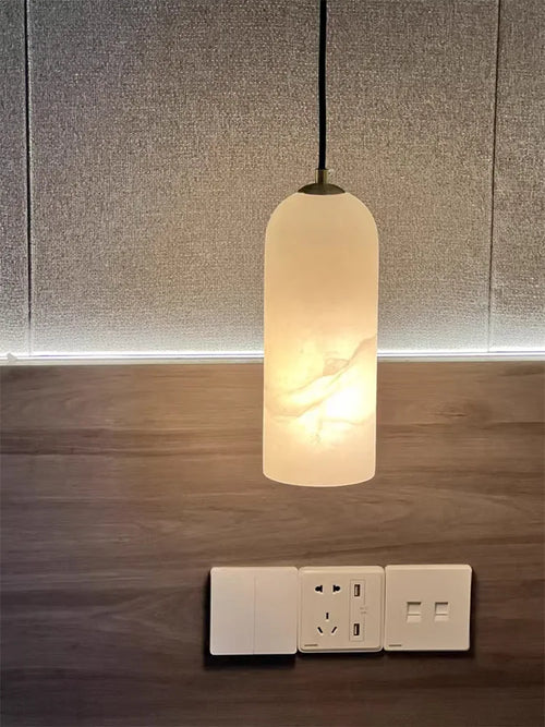 lustre en marbre design moderne pour bar restaurant - vue 2 sur 9