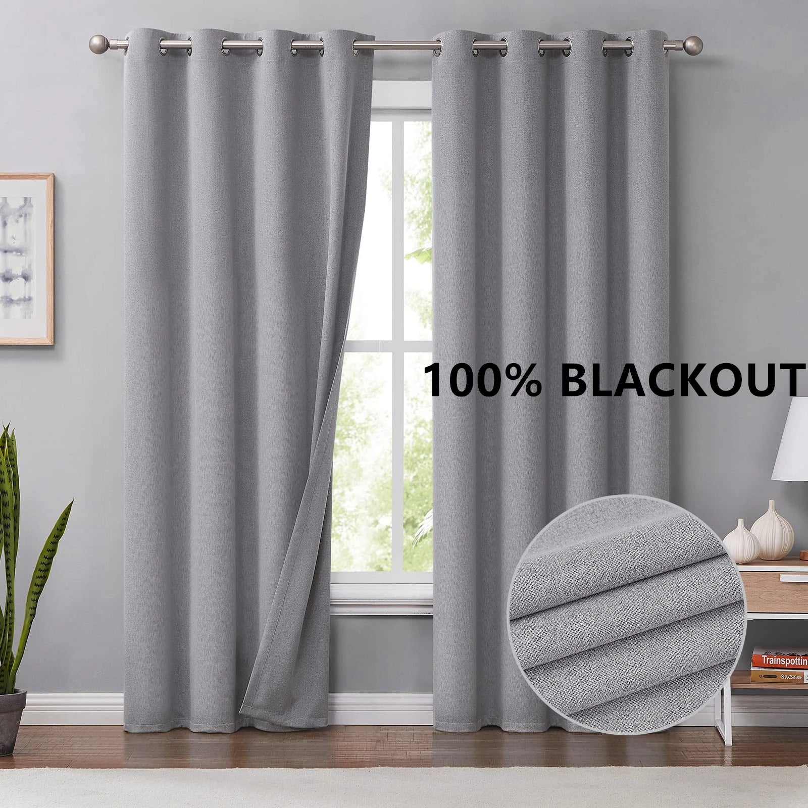 Rideau occultant sur mesure grande hauteur salon chambre