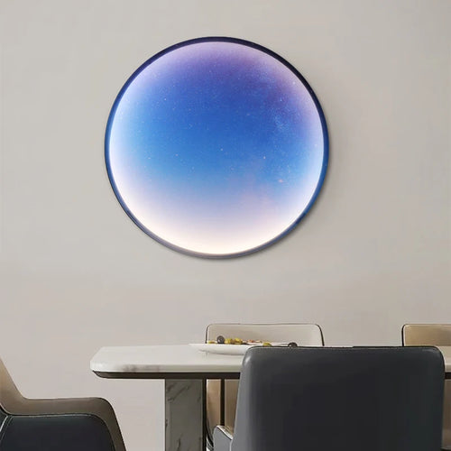 applique murale led circulaires décoration ciel étoilé cosmique - vue 6 sur 12