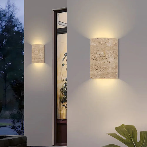 applique murale led en pierre naturelle style moderne décoratif - vue 4 sur 7