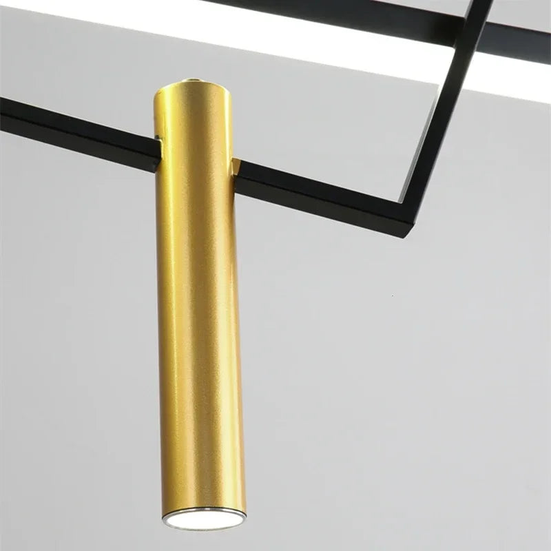 suspension géométrique en led pour intérieur moderne et élégant - vue 5 sur 7