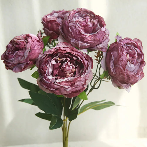 bouquet de pivoines artificielles pour décoration et photographie - vue 12 sur 11