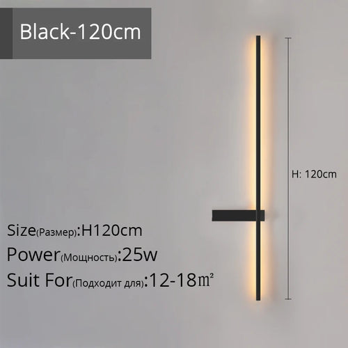 applique murale led minimaliste en aluminium pour éclairage intérieur - vue 18 sur 18