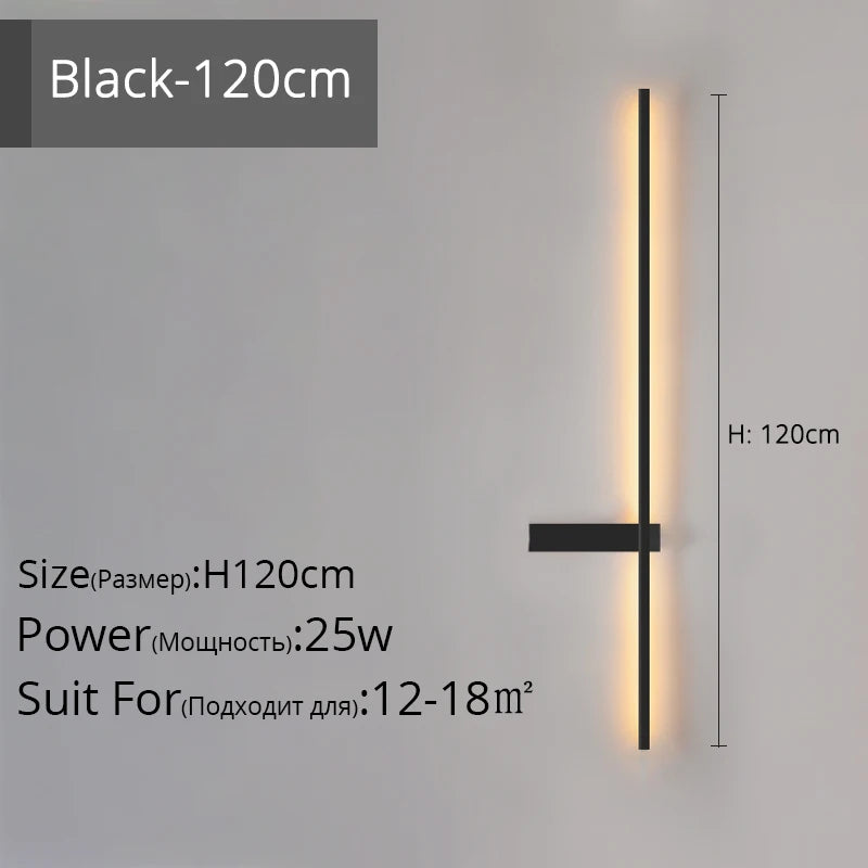 applique murale led minimaliste en aluminium pour éclairage intérieur - vue 17 sur 18