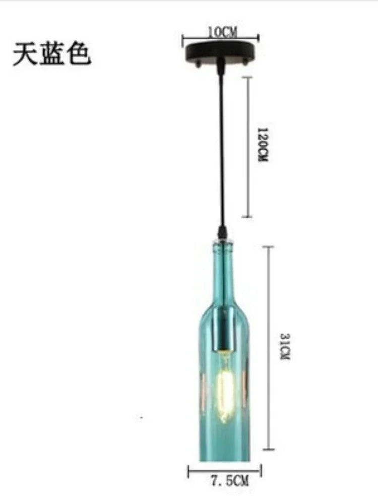 lustre nordique créatif moderne en forme de bouteille de bière - vue 11 sur 13