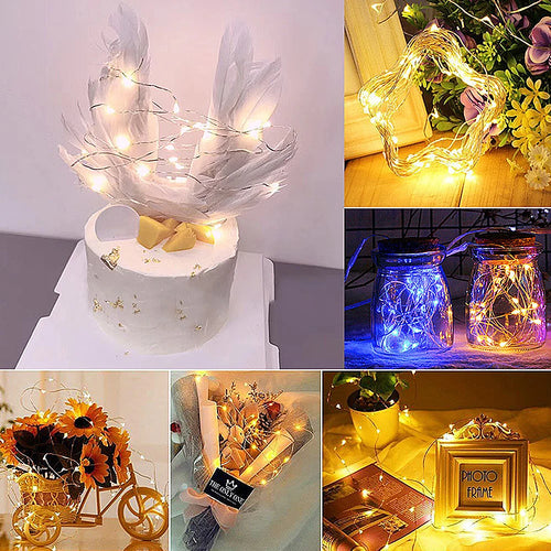 guirlande lumineuse led en fil de cuivre pour fêtes et Noël - vue 5 sur 11