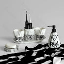 accessoires en céramique d'art origami pour salle de bain haut de gamme