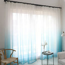 Voilage rideau tulle dégradé moderne salon chambre fenêtre
