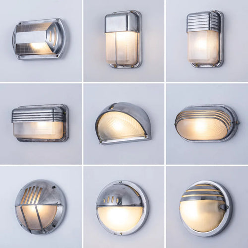applique murale led rétro imperméable en aluminium idéale pour extérieur et intérieur - vue 3 sur 15