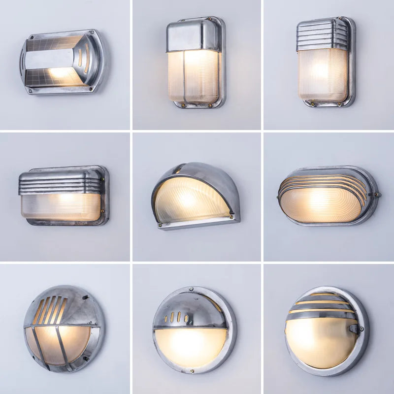 applique murale led rétro imperméable en aluminium idéale pour extérieur et intérieur - vue 2 sur 15