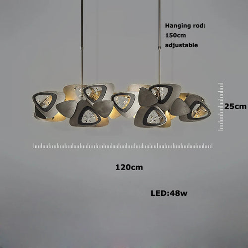 lustre en cristal design tendance éclairage moderne à led - vue 9 sur 12