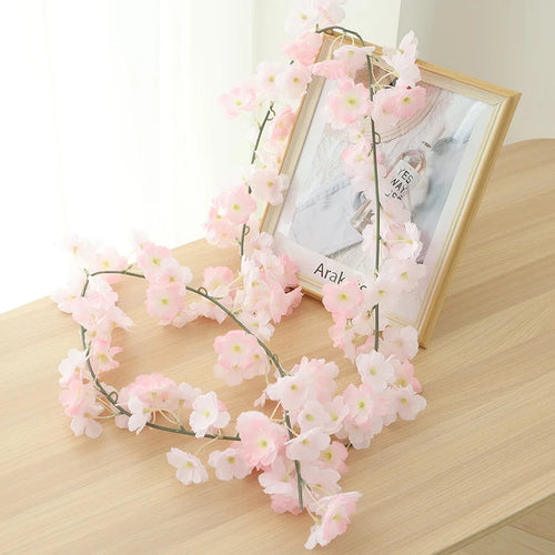guirlande de fleurs artificielles pour décoration de mariage et intérieur - vue 13 sur 17