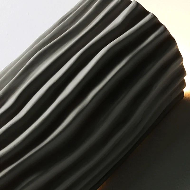 lampe d'ambiance artistique grille nordique en résine led rétro - vue 5 sur 10