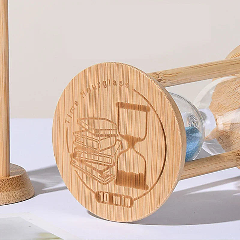 sablier en bois lumineux pour minuterie créative et décoration - vue 5 sur 8