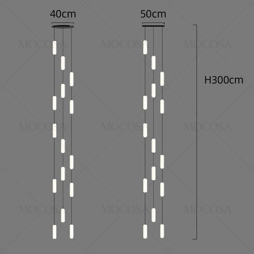 lustre à led moderne pour éclairage suspendu élégant - vue 10 sur 13