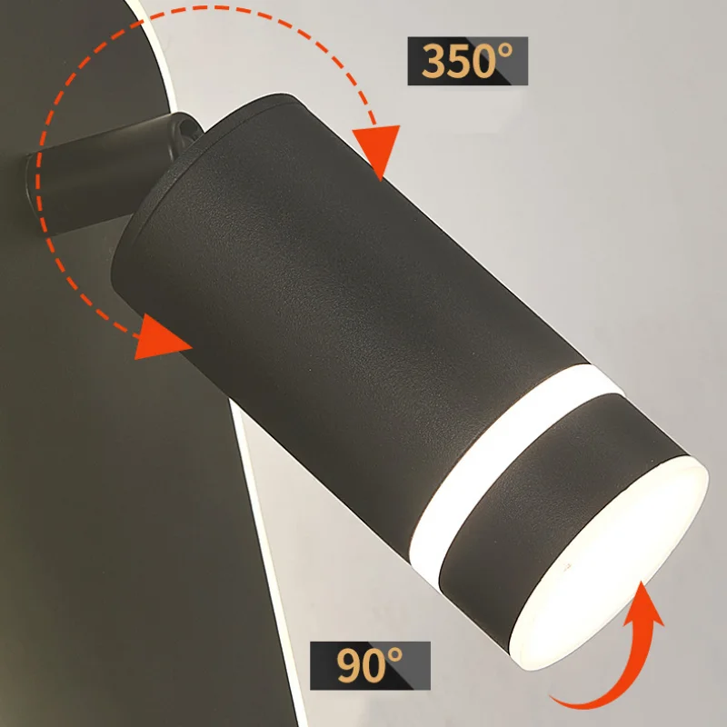 lampe de lecture led rotative avec port usb et interrupteur type-c - vue 6 sur 17