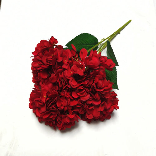 bouquets d'hortensias artificiels en soie pour décoration florale - vue 11 sur 12