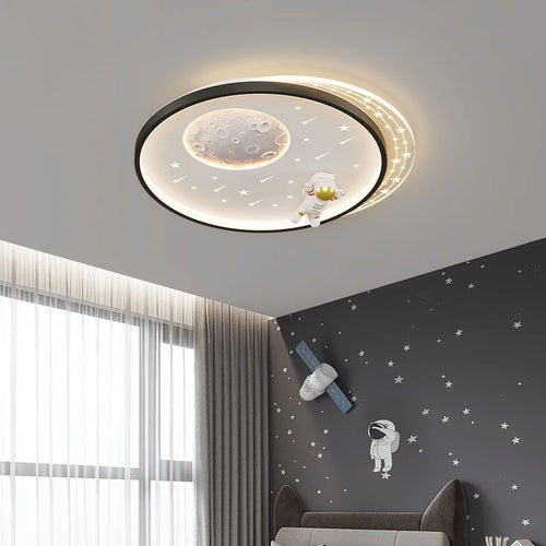 plafonnier lunaire minimaliste anti-éblouissement pour enfants - vue 2 sur 16