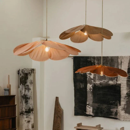 suspension led en tissu nordique décoratif d'intérieur - vue 3 sur 18